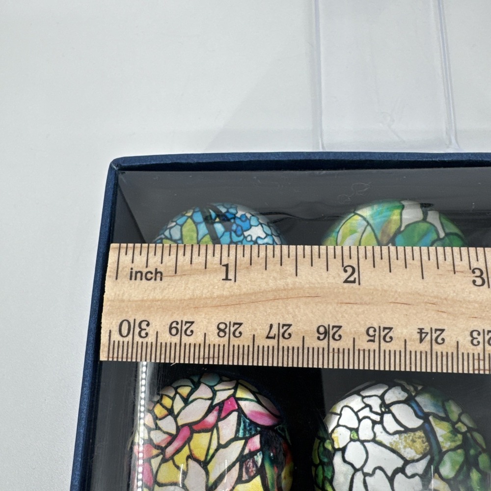 Metropolitan Museum of Art Louis Comfort Tiffany Stained Glass Magnets Box Set 6 - Picture 4 of 5